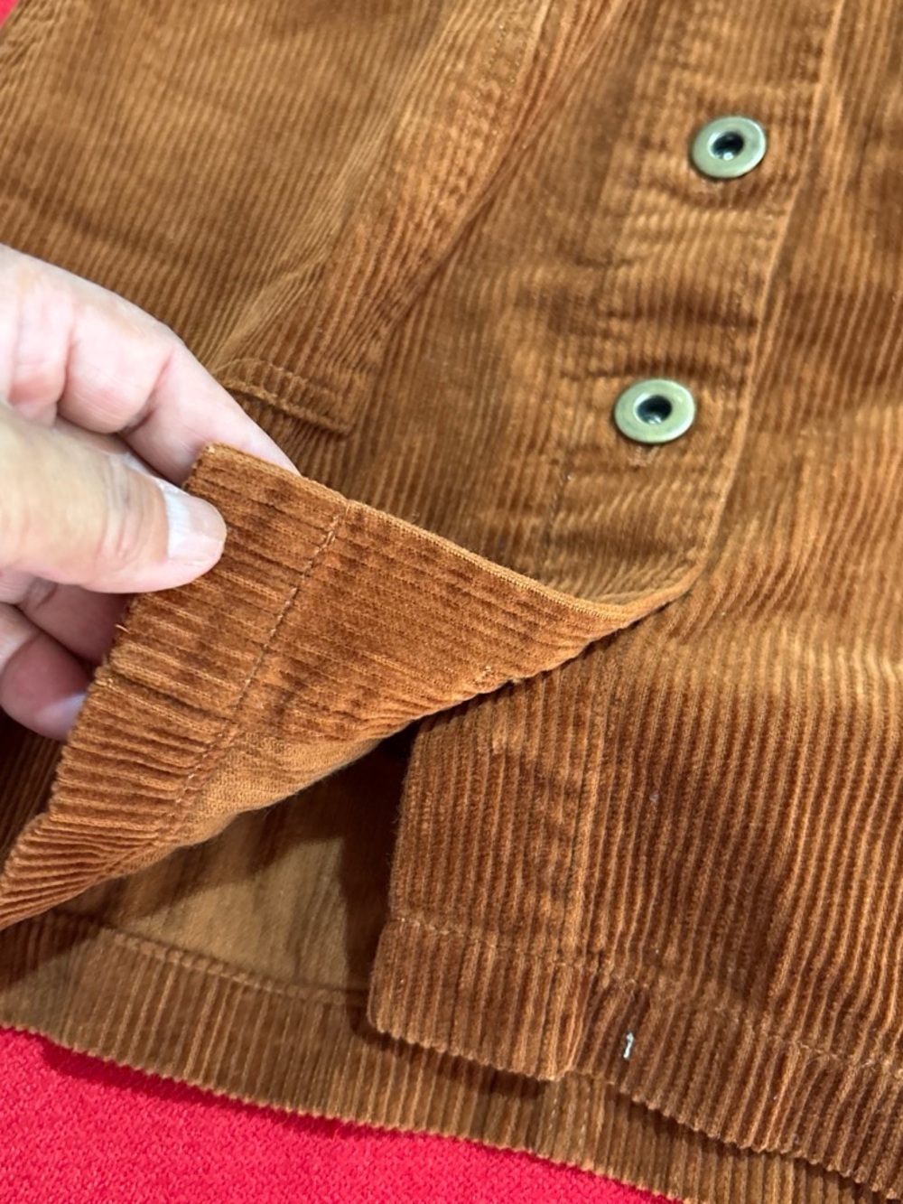 J Crew Corduroy Mini Skirt Sz 4 Brawn - Picture 3 of 8